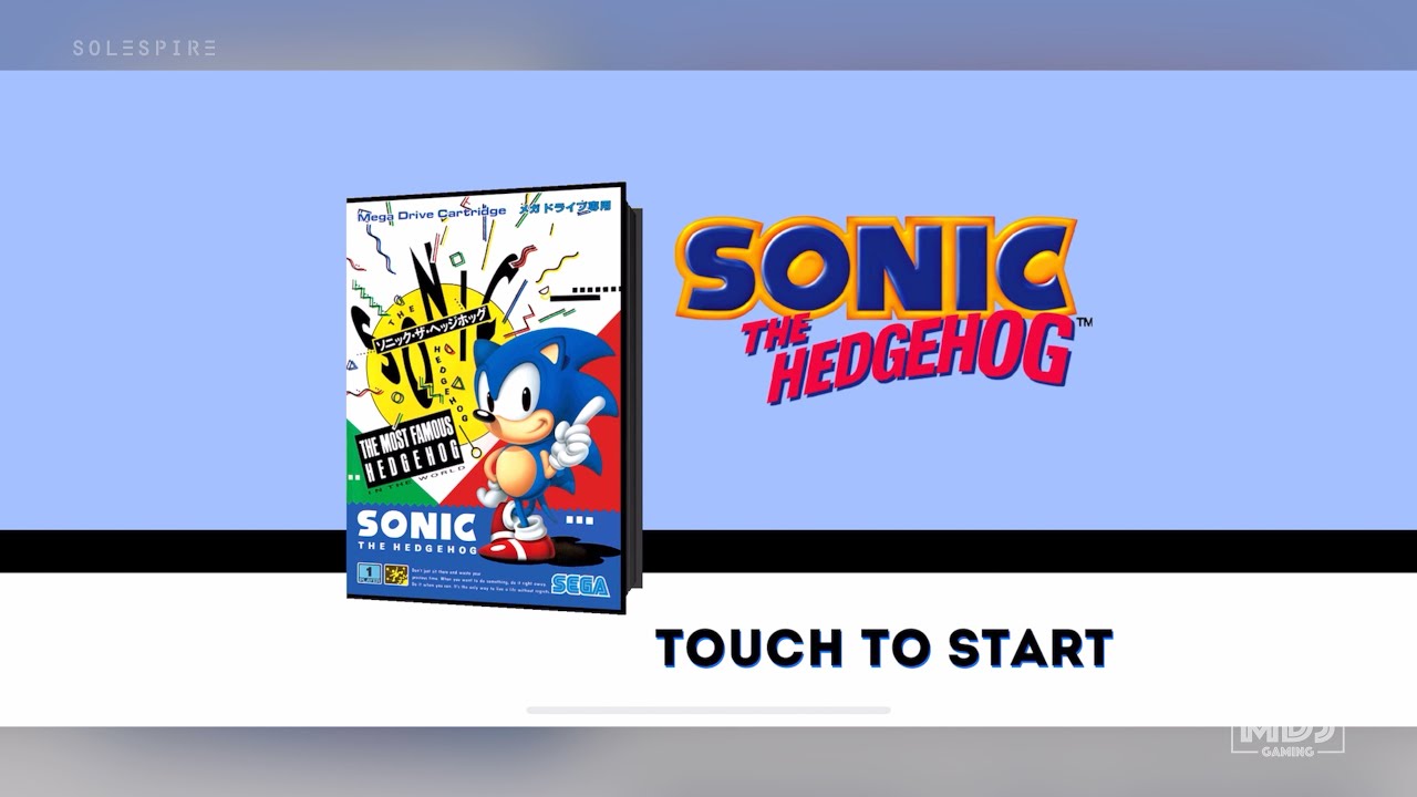 Sonic the Hedgehog 🌀 – Menu Screens, Credits, Box Arts, Green Hill Zone ...